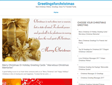 Tablet Screenshot of greetingsforchristmas.com